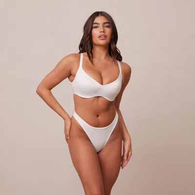 Lounge Sleek Mindful Bra In White