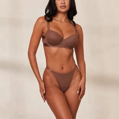Lounge Smooth Mesh T-shirt Bra In Brown
