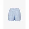 Lounge Underwear Womens  Check Cotton Shorts
