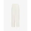 Lounge Underwear Womens  Soft Waffle Branded-waistband Jersey Pyjama Bottoms In Cream