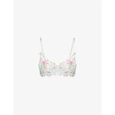Lounge Underwear Womens  Mirabel Balcony Embroidered Lace Bra