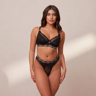 Lounge Vogue Balcony Bra In Black