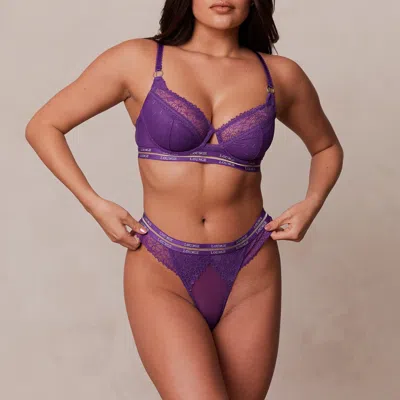 Lounge Vogue Balcony Bra In Purple
