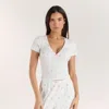 Lounge White Floral In White