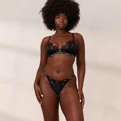 Lounge Zalia Plunge Bra In Blue