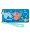 Loungefly Aladdin Lenticular Wristlet In Transparent