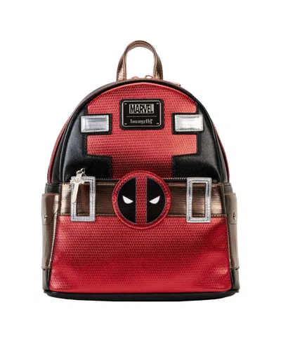 Loungefly Deadpool Metallic Cosplay Mini Backpack In Red