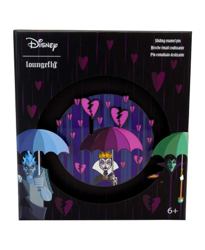 Loungefly Evil Queen Disney Villains Curse Your Hearts Sliding Pin In Multi