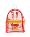 Loungefly Kansas City Chiefs Clear Mini Backpack In Clear
