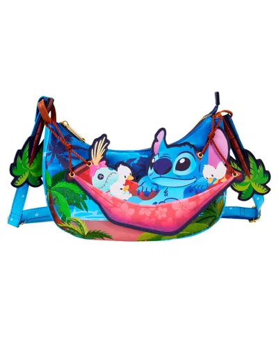 Loungefly Lilo And Stitch Camping Cuties Hammock Crossbody Handbag In No Color