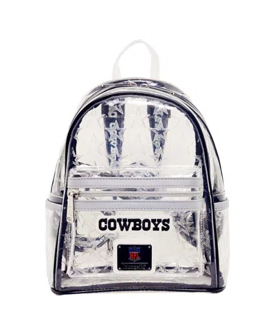 Loungefly Men's And Women's  Dallas Cowboys Clear Mini Backpack In Black