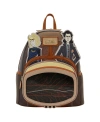 LOUNGEFLY MEN'S AND WOMEN'S LOUNGEFLY LOKI TVA MULTIVERSE LENTICULAR MINI BACKPACK