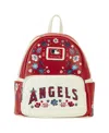 Loungefly Men's And Women's  Los Angeles Angels Floral Mini Backpack In Multi