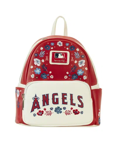 Loungefly Men's And Women's  Los Angeles Angels Floral Mini Backpack In Multi