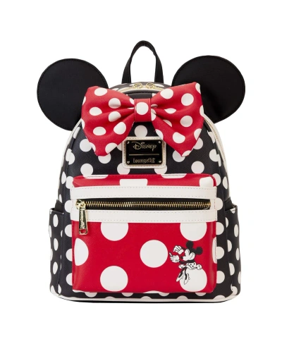 Loungefly Men's And Women's  Mickey & Friends Minnie Mouse Rocks The Dots Classic Mini Backpack In Multi