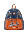 Loungefly Men's And Women's  New York Mets Floral Mini Backpack In Multi