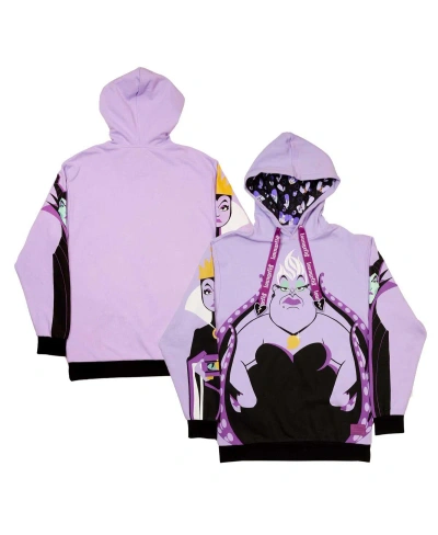 Loungefly Men's And Women's  Purple Disney Villains Curse Your Hearts Pullover Hoodie