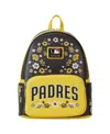 LOUNGEFLY MEN'S AND WOMEN'S LOUNGEFLY SAN DIEGO PADRES FLORAL MINI BACKPACK