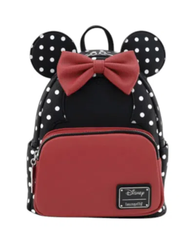 Loungefly Mickey Mouse Polka Dot Mini Backpack In Black/red In Multi