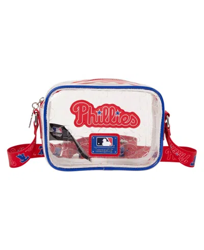 Loungefly Philadelphia Phillies Clear All Over Logo Crossbody Bag In No Color