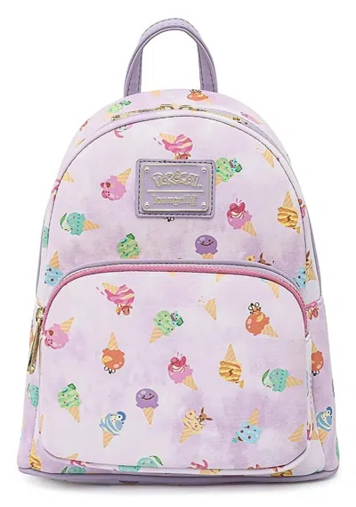 Loungefly Pokemon Ice Cream Aop Mini Backpack In Purple
