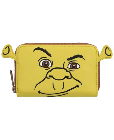 Loungefly Shrek Keep Out Zip-around Wallet In Yellow
