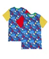 Loungefly Unisex  Blue Hello Kitty 50th Anniversary Allover Print T-shirt In Blue