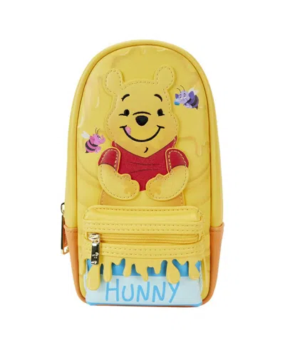 Loungefly Winnie The Pooh Hunny Pot Mini Backpack Pencil Case In Yellow
