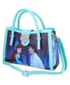 Loungefly Women's Blue The Little Mermaid Kiss The Girl Frame With Buckle Closure Crossbody Bag