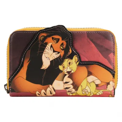 Loungefly Women's Lion King Scar Villains Scene Wallet In Orange