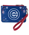 LOUNGEFLY WOMEN'S LOUNGEFLY CHICAGO CUBS FLORAL WRIST CLUTCH