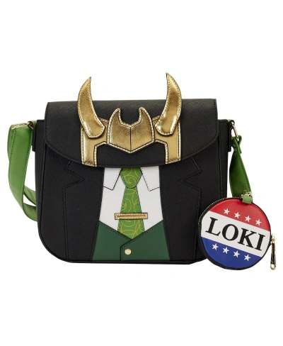 Loungefly Women's  Loki Loki For President Cosplay Crossbody Bag With Coin Holder In Brown