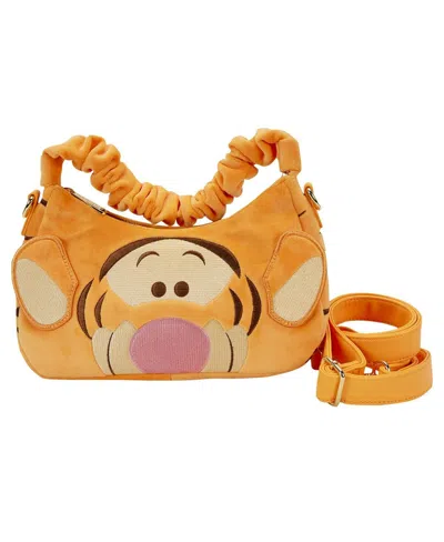 Loungefly Women's  Winnie The Pooh Tigger Plush Cosplay Crossbody Bag In Orange