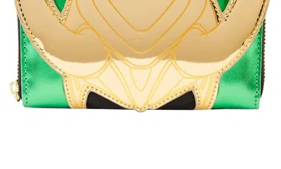 Loungefly Women's Marvel Shine Loki Zip Around Wallet In Green