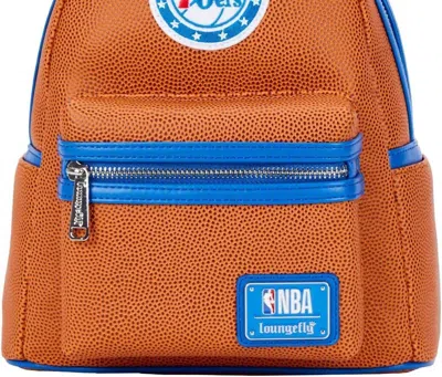 Loungefly Women's Nba Philly 76ers Basketball Backpack In Orange