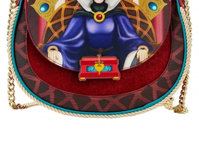 Loungefly Women's Snow White Evil Queen Throne Crossbody Bag In Red Multi