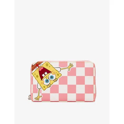 Loungefly Kids' X Nickelodeon Spongebob & Patrick Checkered Zip Around Wallet