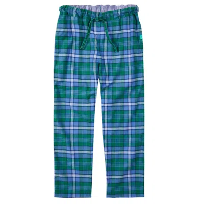 Loungers Green / Blue / White Men's Lounge Pants Regular Length Green Sea Turtle In Green/blue/white