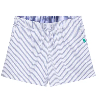 Loungers Women's Blue Monk Seal Short Shorts