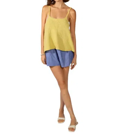Loup Charmant Knitted Scoop Tank Top In Citrus In Yellow