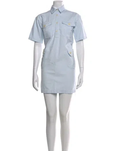 Pre-owned Loup Charmant Mini Dress In Blue