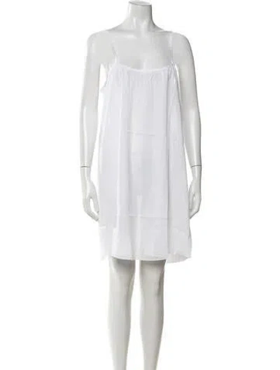 Pre-owned Loup Charmant Scoop Neck Mini Dress W/ Tags In White