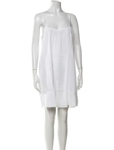 Pre-owned Loup Charmant Scoop Neck Mini Dress W/ Tags In White