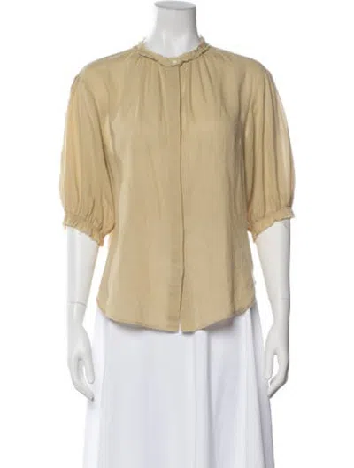 Pre-owned Loup Charmant Short Sleeve Blouse In Neutrals