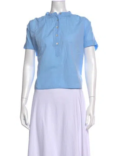 Pre-owned Loup Charmant Short Sleeve Top In Blue