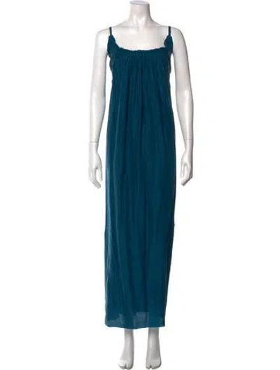 Pre-owned Loup Charmant Silk Long Dress In Blue