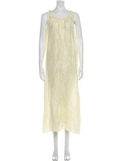 Pre-owned Loup Charmant Silk Long Dress In Green