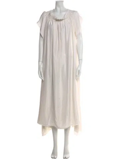 Pre-owned Loup Charmant Silk Long Dress In Neutral