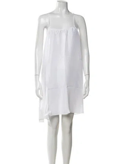 Pre-owned Loup Charmant Silk Mini Dress W/ Tags In White