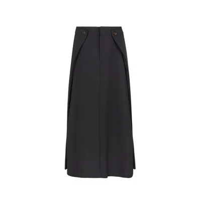 Loup Clothing Women's Black Suit Skirt
